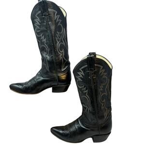 Remington VTG Cowgirl Cowboy Boots Womens SZ 5.5 Leather Western Snip Toe Rodeo